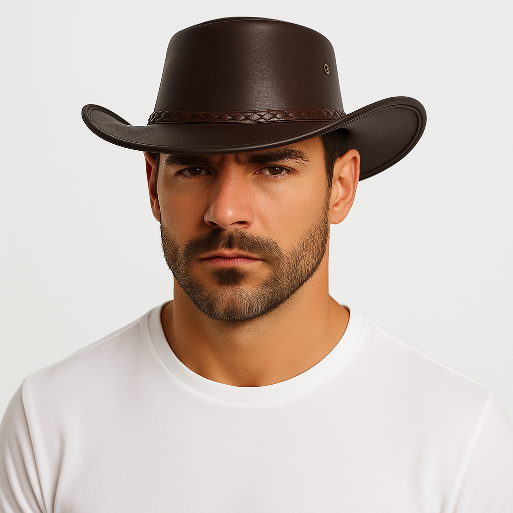 Chapeau Cowboy en Cuir - Outlaw
