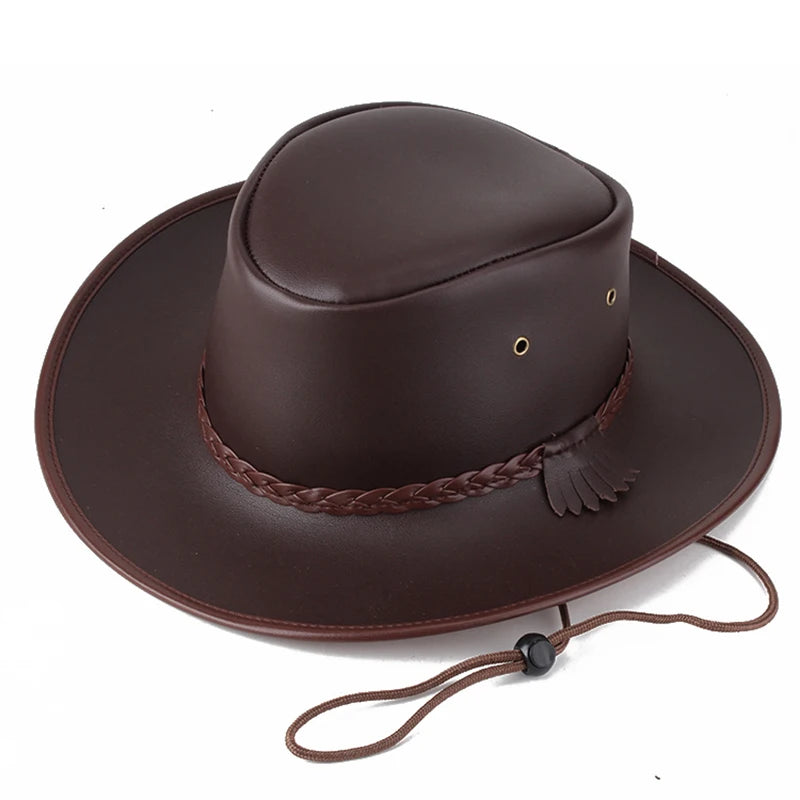 Chapeau Cowboy en Cuir - Outlaw