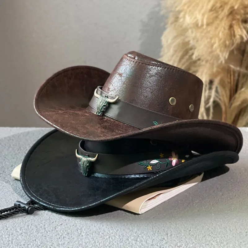 Chapeau Cowboy effet Cuir - Dusty Trail