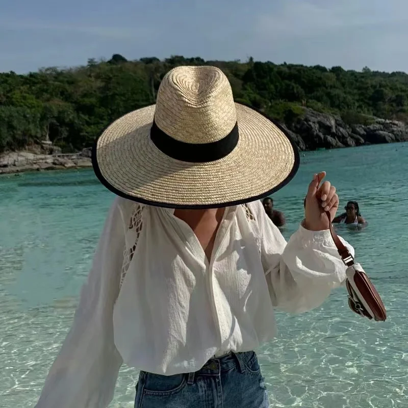 Chapeau de Paille à bande Femme - Alba