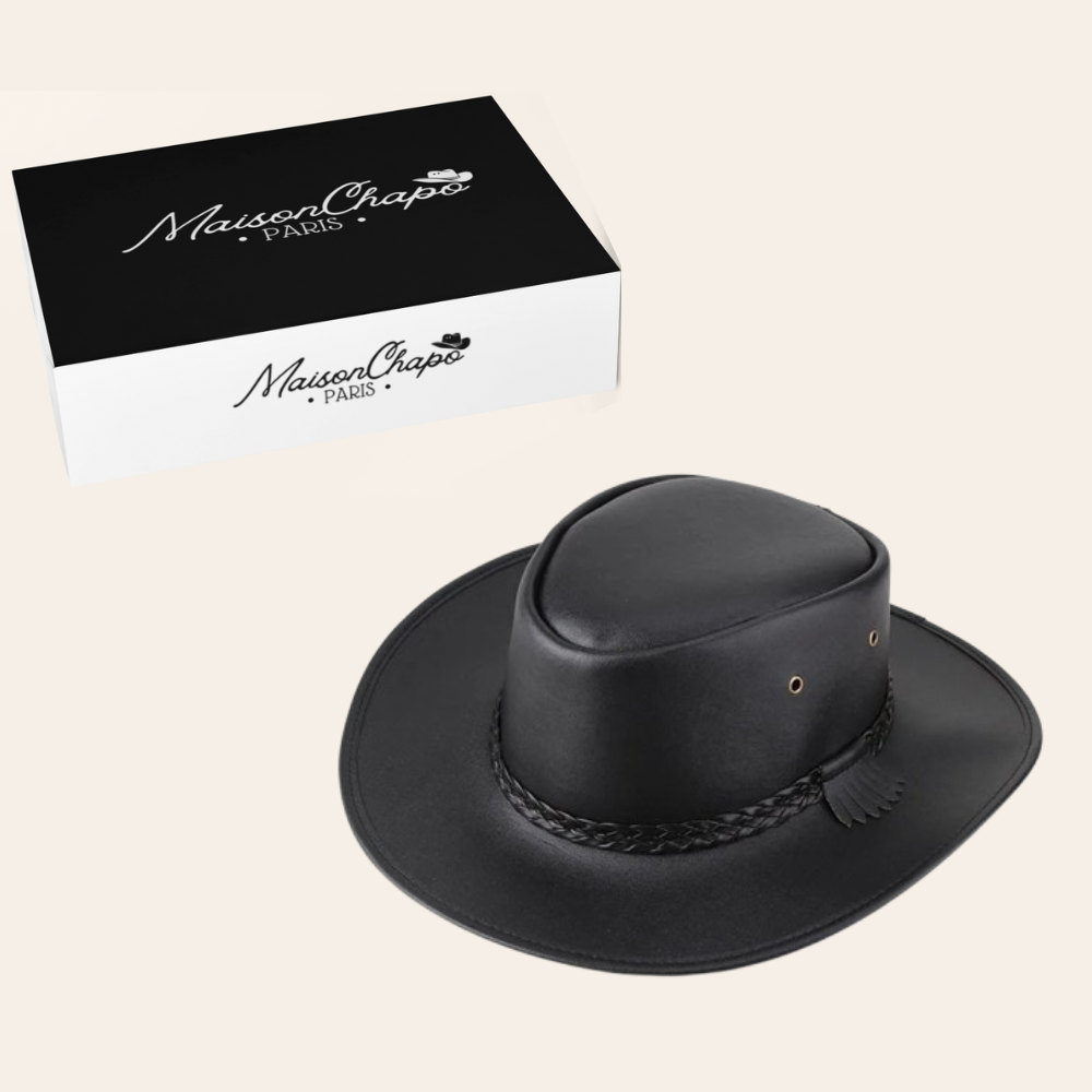 Chapeau Cowboy en Cuir - Outlaw