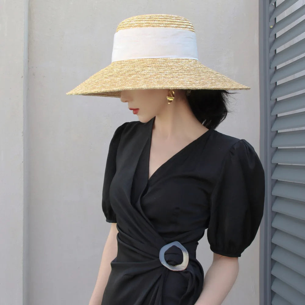 Chapeau de Paille à Ruban Femme - Canopée