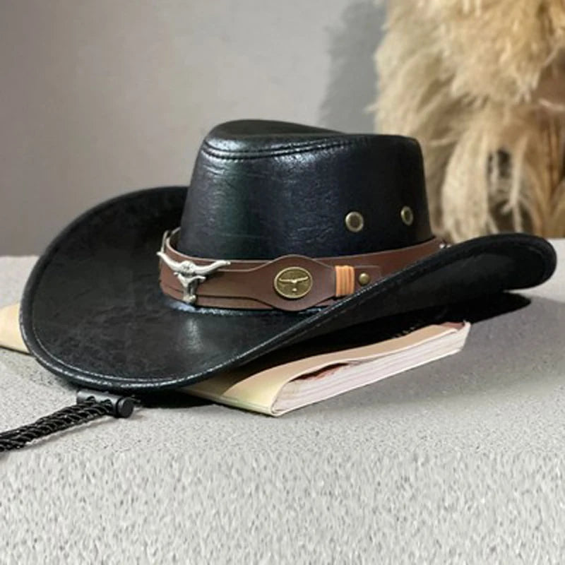 Chapeau Cowboy effet Cuir - Dusty Trail