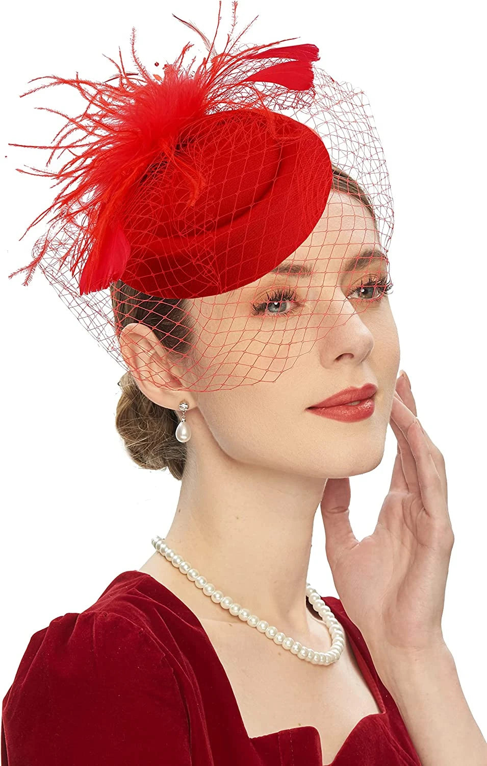 Chapeau de Mariage Fascinator Femme - Princesse du Jour