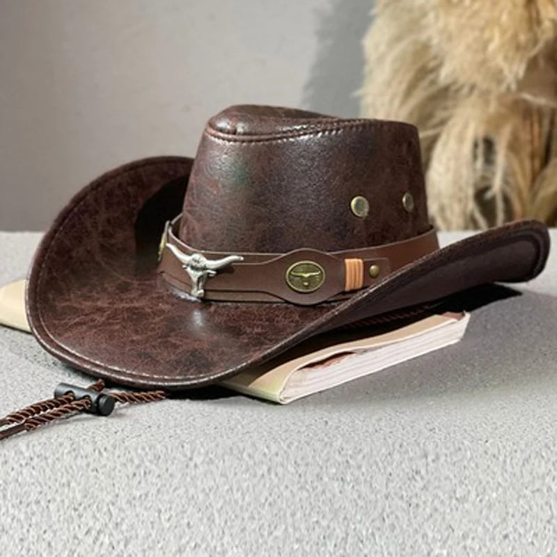 Chapeau Cowboy effet Cuir - Dusty Trail