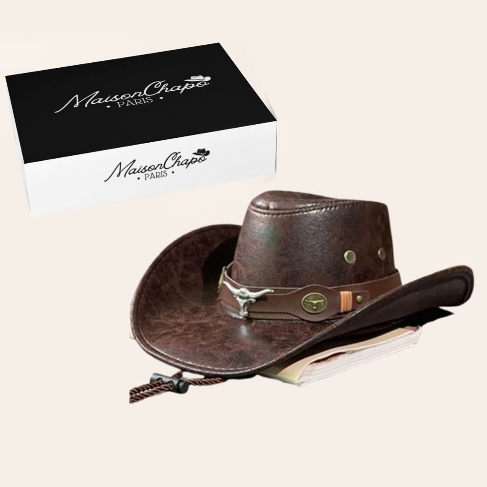 Chapeau Cowboy effet Cuir - Dusty Trail