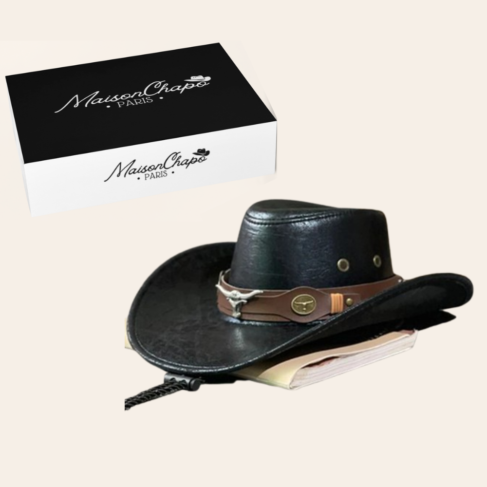 Chapeau Cowboy effet Cuir - Dusty Trail