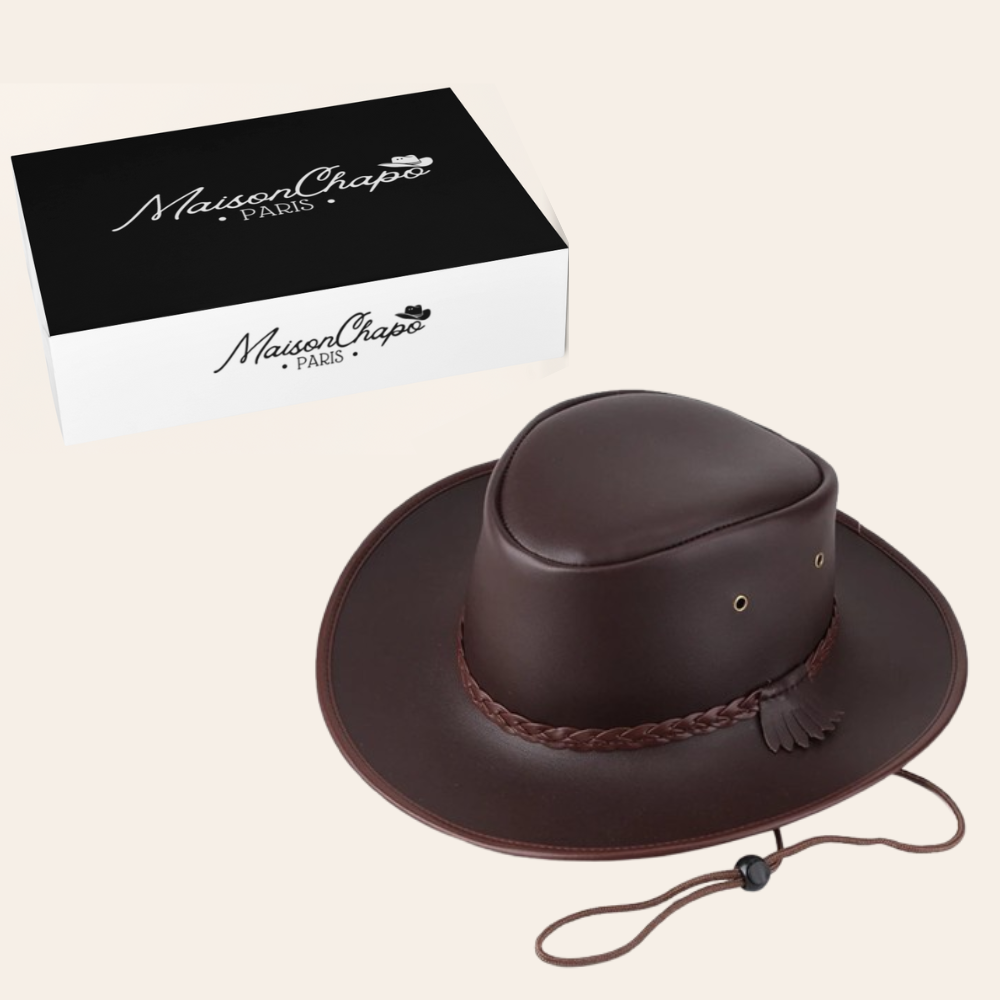 Chapeau Cowboy en Cuir - Outlaw