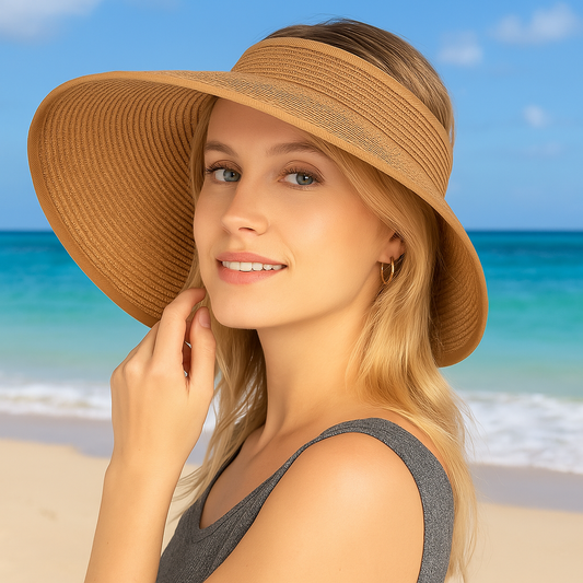 Chapeau de Paille Visière Femme - Soléa