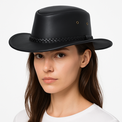 Chapeau Cowboy en Cuir - Outlaw