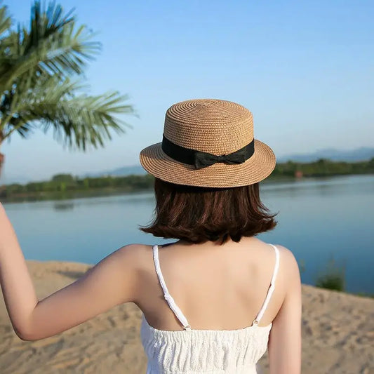 Chapeau de Paille à Bord Plat - Éléna