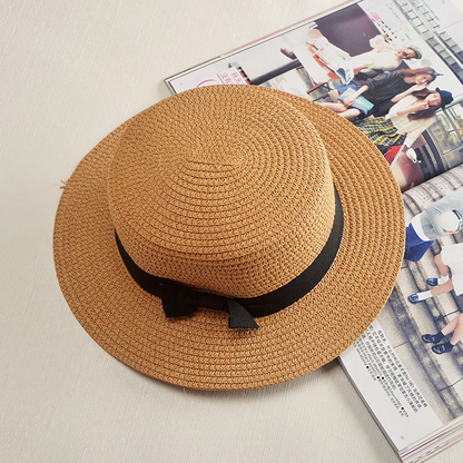 Chapeau de Paille à Bord Plat - Éléna