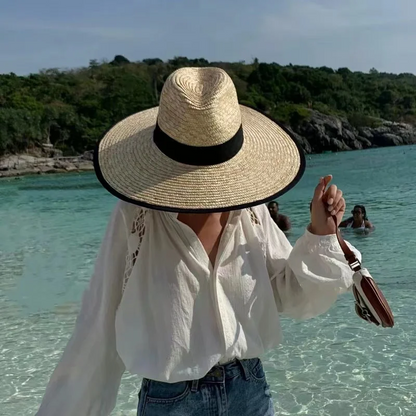 Chapeau de Paille à bande Femme - Alba