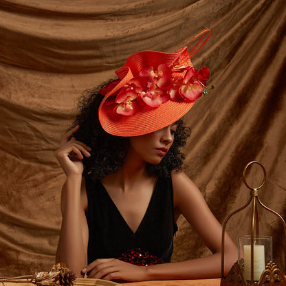 Chapeau de Mariage Fleur Femme - Un Jour Parfait