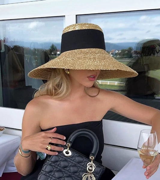 Chapeau de Paille à Ruban Femme - Canopée