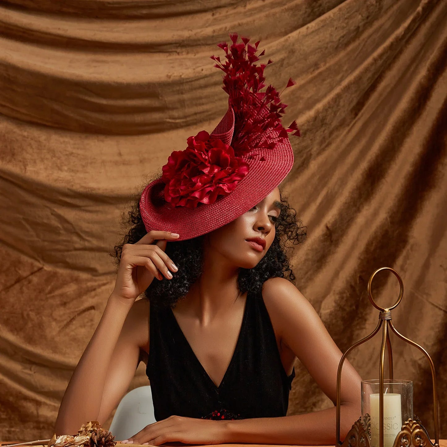 Chapeau de Mariage Fleur Femme - L'Élégance