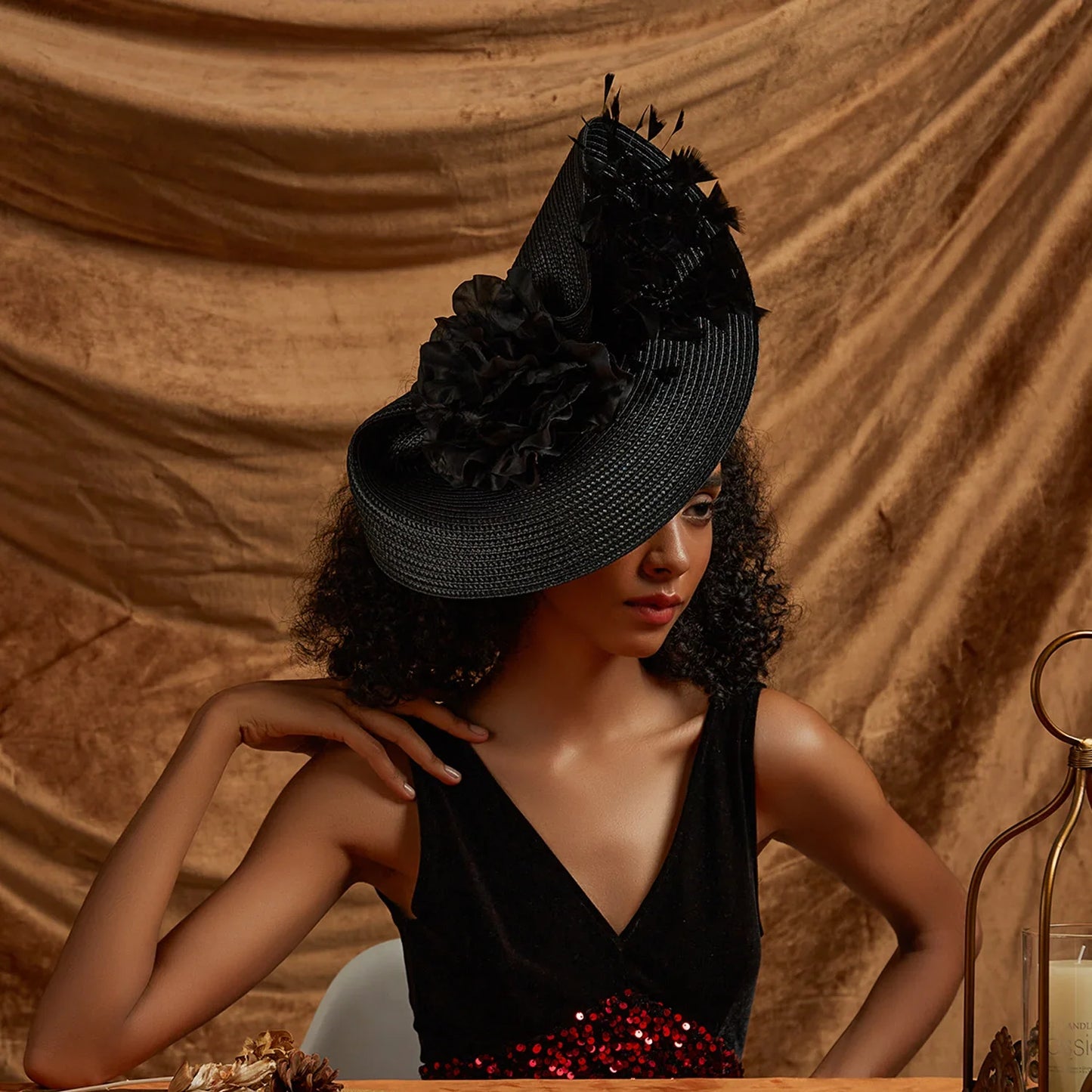 Chapeau de Mariage Fleur Femme - L'Élégance